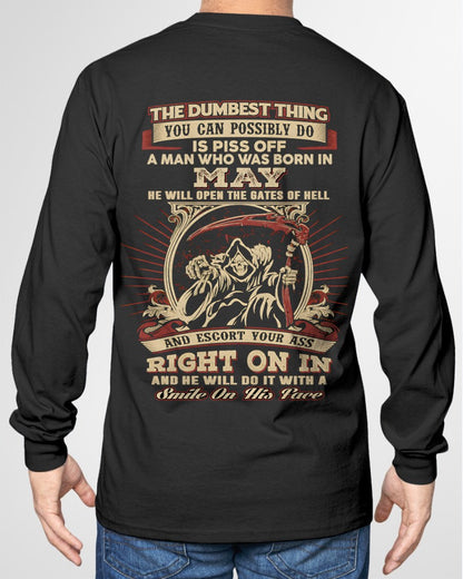 MAY - THE DUMBEST THING YOU CAN POSSIBLY T-shirt For MAN - TRACY05 (SKU2605-292-05)