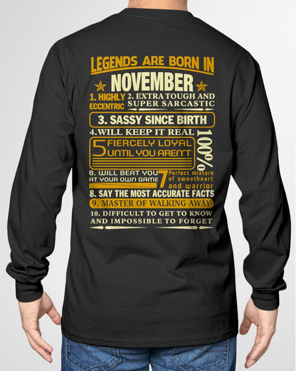 NOVEMBER - LEGENDS ARE BORN IN NOVEMBER For MAN - TRACY11 (SKU2605-242-11)
