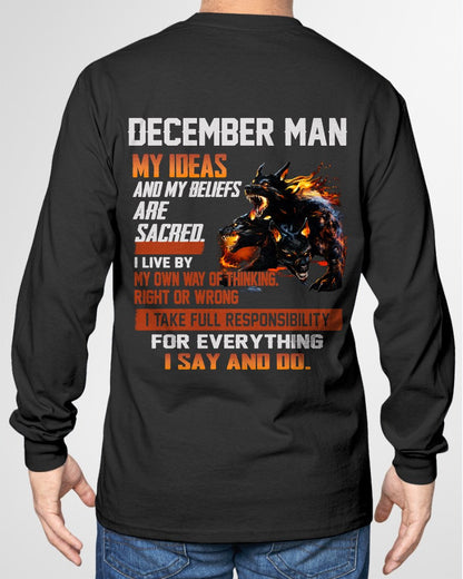 DECEMBER - "I SAY AND DO" T-shirt For MAN - TRACY12 (SKU2607-50-12)