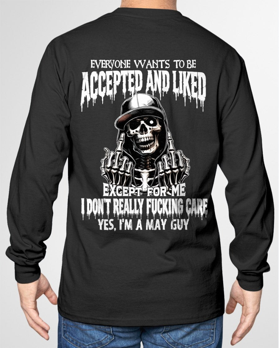 MAY - "I DON'T REALLY FUCKING CARE" T-shirt For MAN - TRACY05 (SKU2606-268-05)