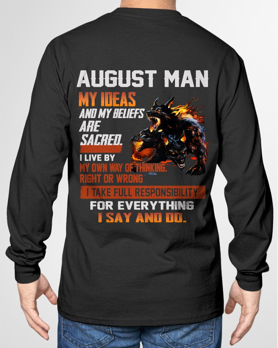 AUGUST - "I SAY AND DO" T-shirt For MAN - TRACY08 (SKU2607-50-08)