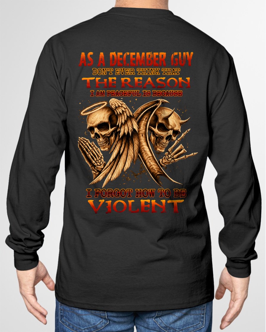 DECEMBER - I AM PEACEFUL T-Shirt For MAN - TRACY12 (SKU2606-226-12)