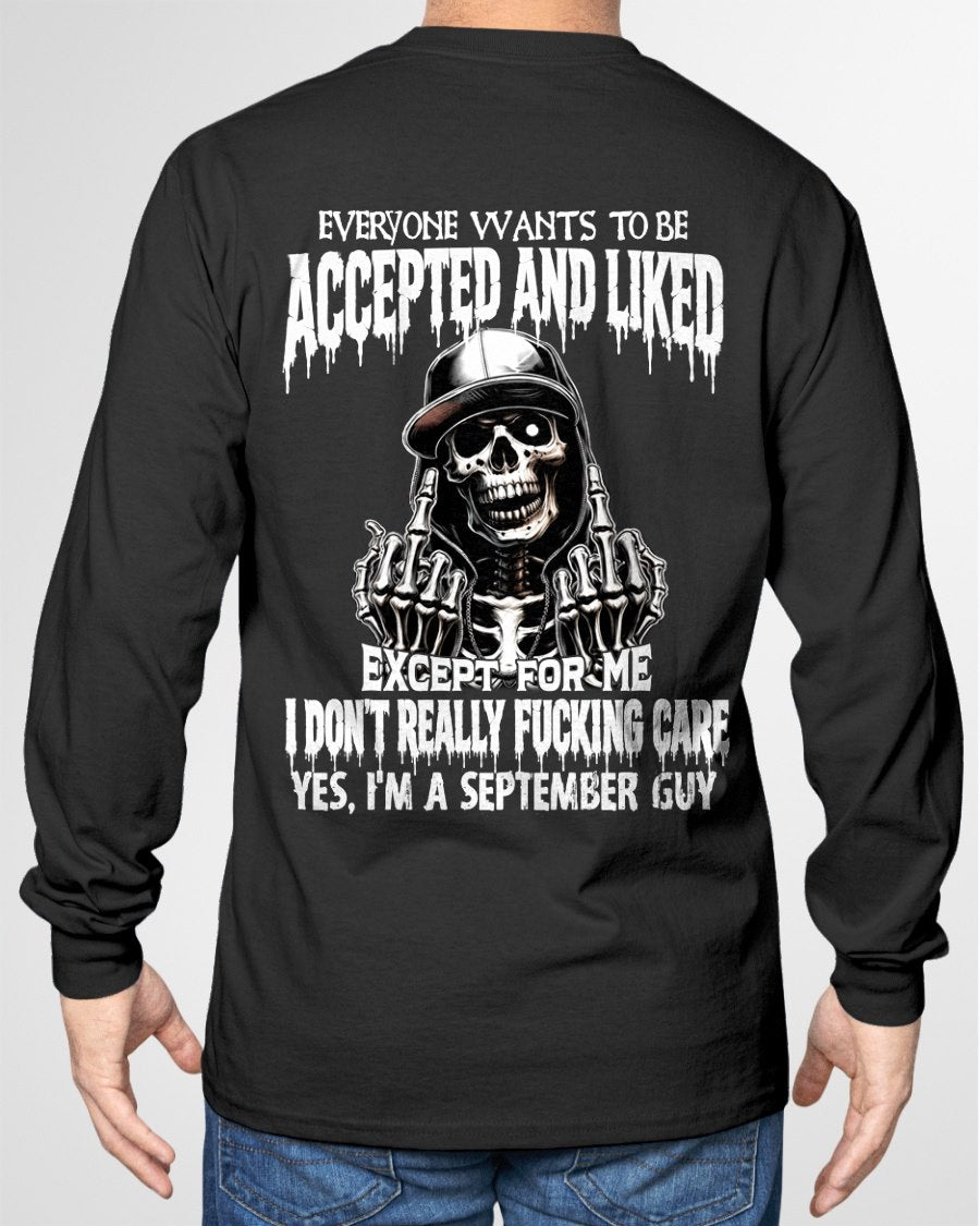SEPTEMBER - "I DON'T REALLY FUCKING CARE" T-shirt For MAN - TRACY09 (SKU2606-268-09)