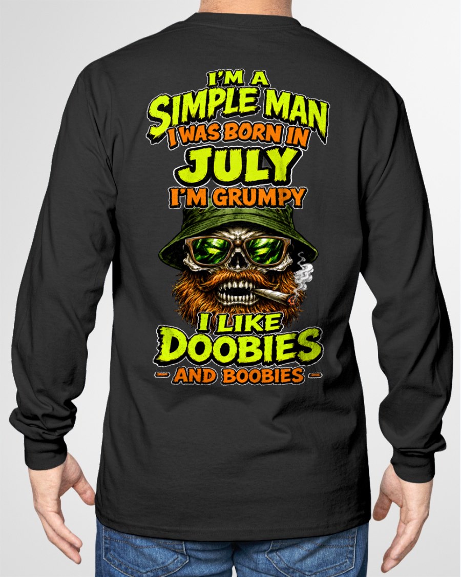 JULY - I'M A SIMPLE MAN - Birthday T-Shirt For MAN - TRACY07 (SKU2608-393-07)
