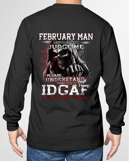FEBRUARY - BEFORE YOU JUDGE ME T-shirt For MAN - TRACY02 (SKU2605-275-02)