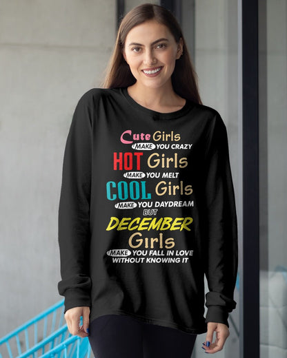 DECEMBER - CUTE GIRL T-Shirt For WOMAN - TRACY12 (SKU2607-252-12)