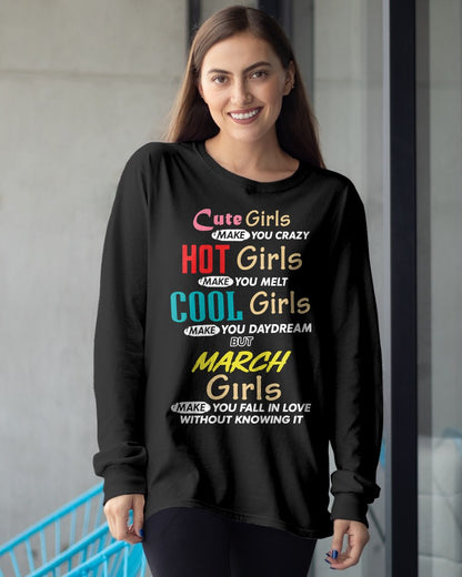 MARCH - CUTE GIRL T-Shirt For WOMAN - TRACY03 (SKU2607-252-03)
