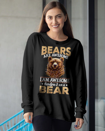 Brown Bear Grizzly Animals - Bears are Awesome T-Shirt For WOMAN - TRACY00 (SKU-TRAN-160502)