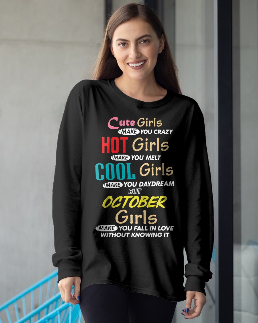 OCTOBER - CUTE GIRL T-Shirt For WOMAN - TRACY10 (SKU2607-252-10)