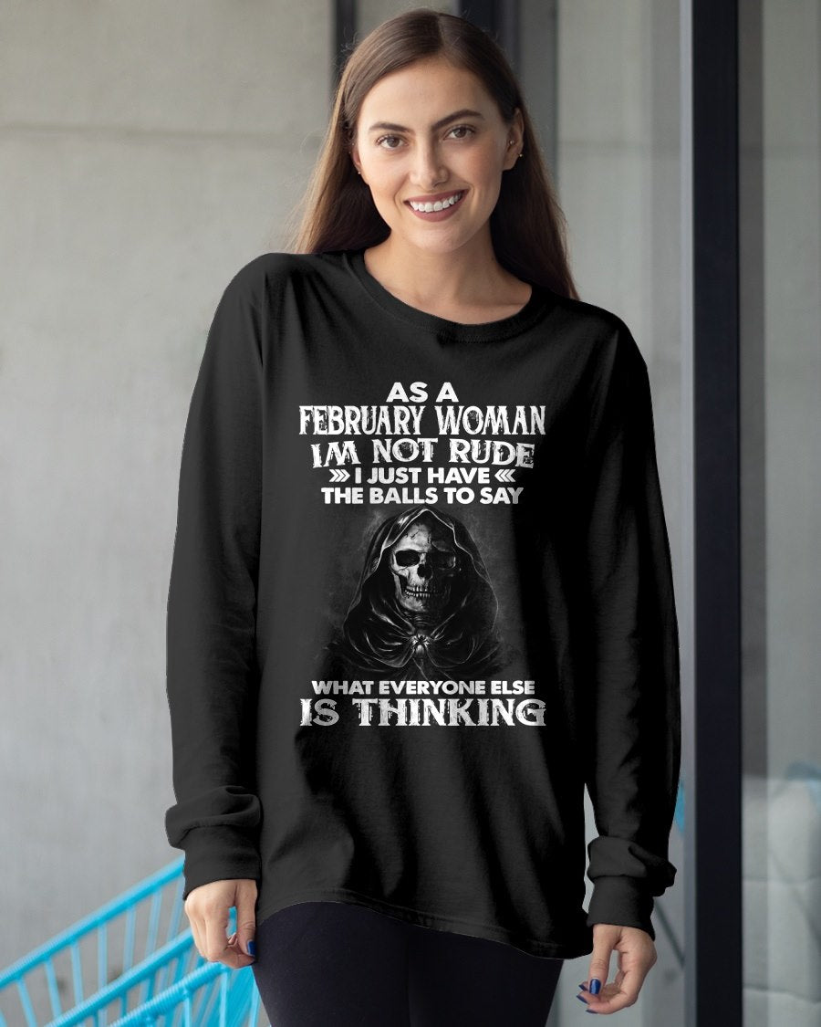 FEBRUARY - I'M NOT RUDE T-Shirt For WOMAN - TRACY02 (SKU2605-430-02)