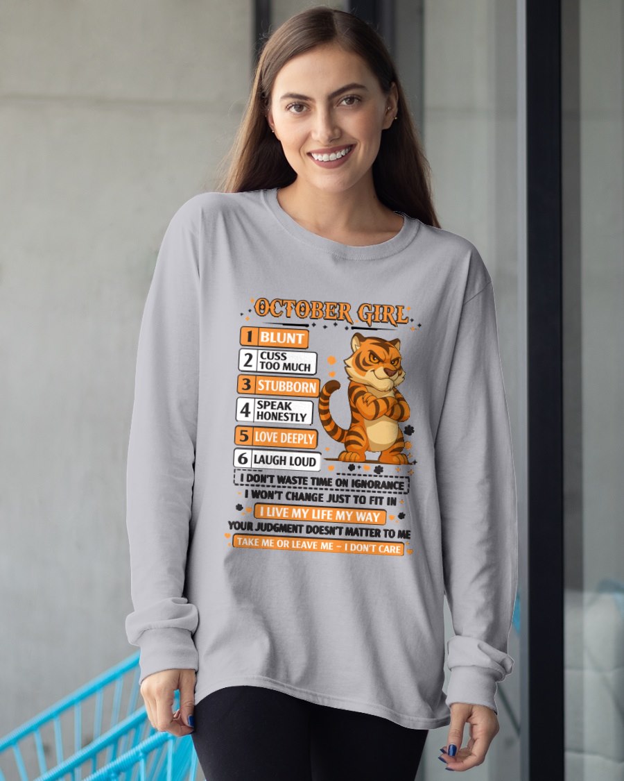 OCTOBER - Characteristics of October Girls T-Shirt FOR WOMAN - TRACY10 (SKU2602-219-10)