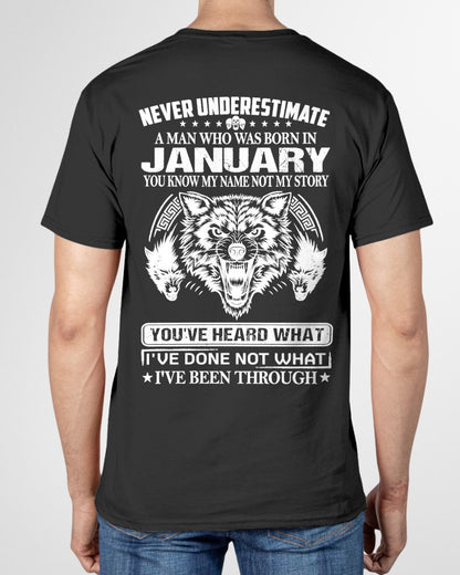 JANUARY - YOU KNOW MY NAME BUT MY STORY T-Shirt For MAN - TRACY01 (SKU2605-373-01)