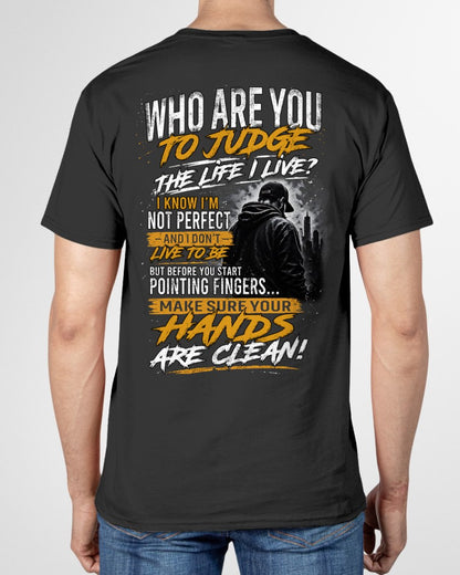 HANDS ARE CLEAN T-shirt For MAN - TRACY00 (SKU2605-305-00)