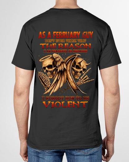 FEBRUARY - I AM PEACEFUL T-Shirt For MAN - TRACY02 (SKU2606-226-02)