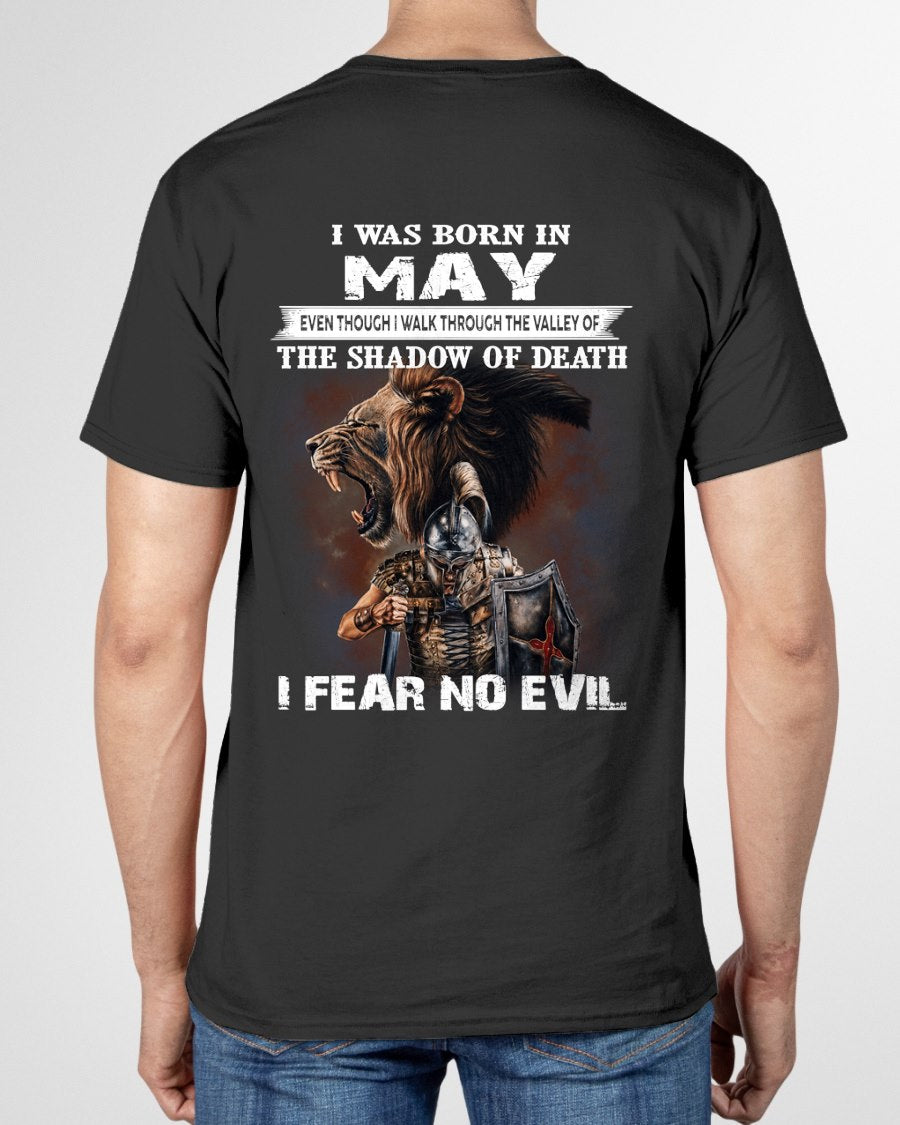 MAY - EVEN THOUGH I WALK THROUGH THE VALLEY T-Shirt For MAN - TRACY05 (SKU2606-168-05)
