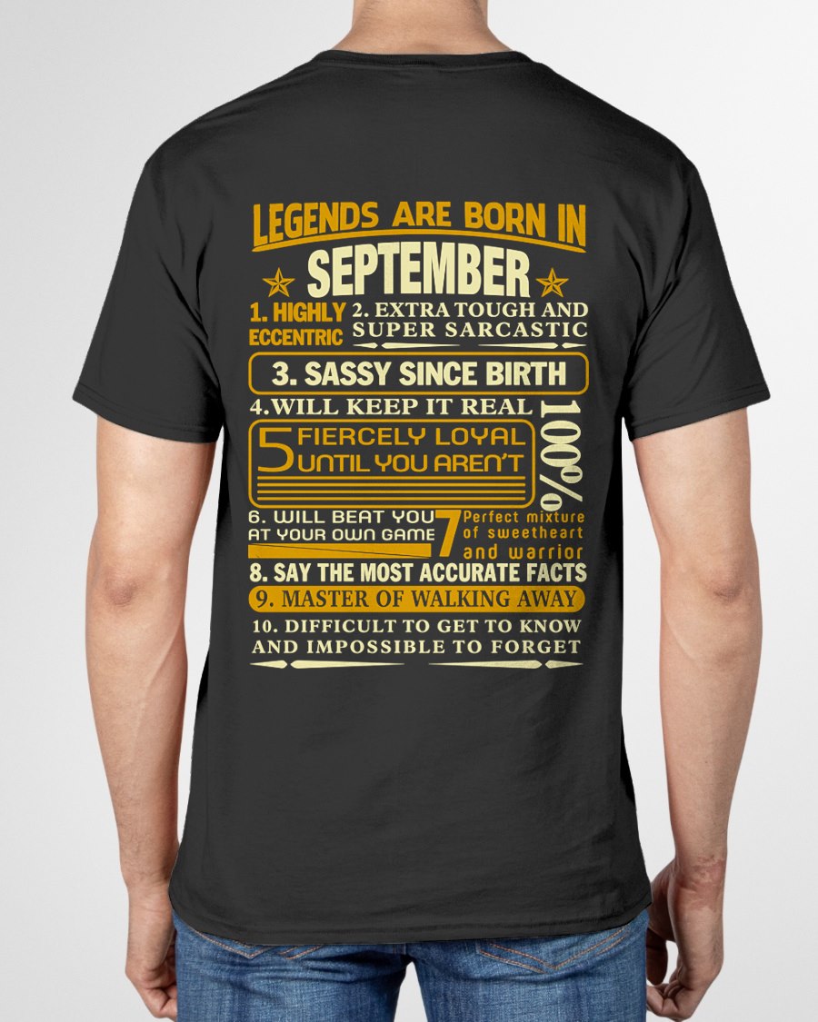 SEPTEMBER - LEGENDS ARE BORN IN SEPTEMBER For MAN - TRACY09 (SKU2605-242-09)