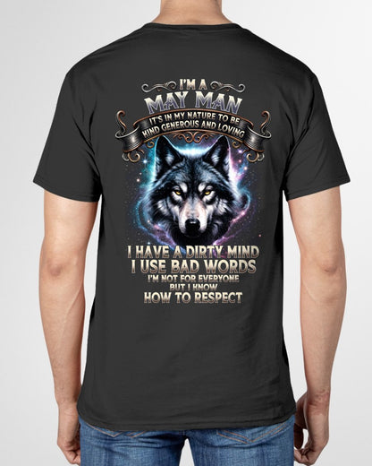 MAY - KNOW HOW TO RESPECT - Birthday T-Shirt For MEN - TRACY05 (SKU2607-273-05)