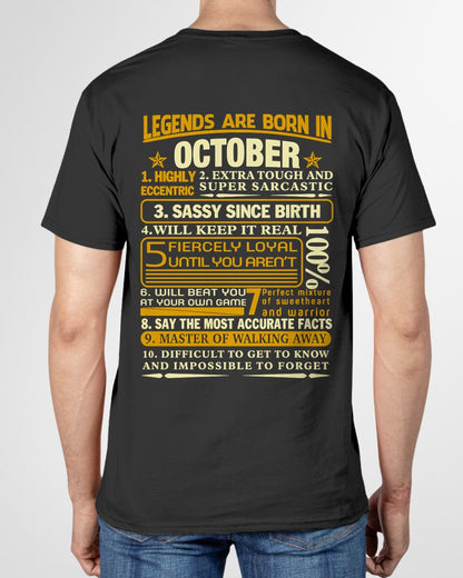 OCTOBER - LEGENDS ARE BORN IN OCTOBER For MAN - TRACY10 (SKU2605-242-10)
