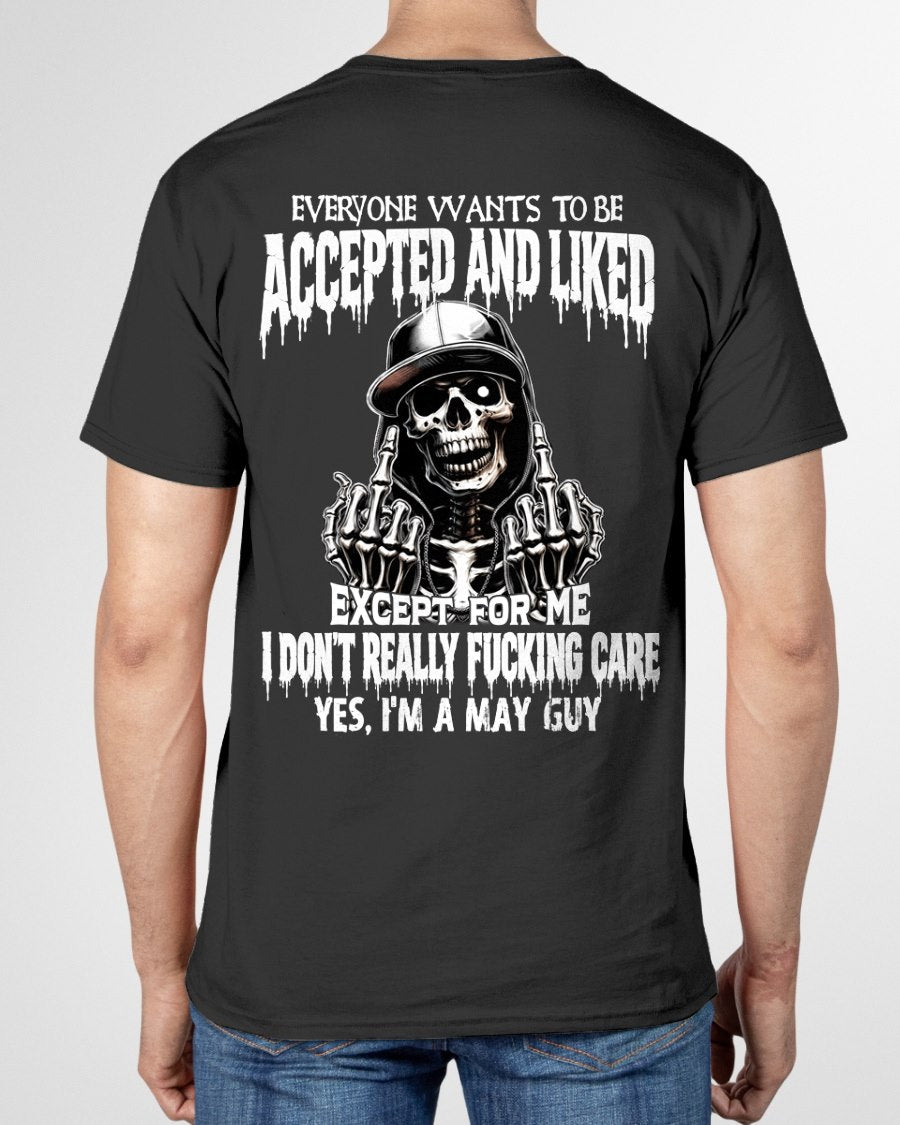 MAY - "I DON'T REALLY FUCKING CARE" T-shirt For MAN - TRACY05 (SKU2606-268-05)