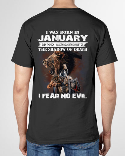 JANUARY - EVEN THOUGH I WALK THROUGH THE VALLEY T-Shirt For MAN - TRACY01 (SKU2606-168-01)