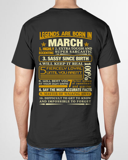 MARCH - LEGENDS ARE BORN IN MARCH For MAN - TRACY03 (SKU2605-242-03)