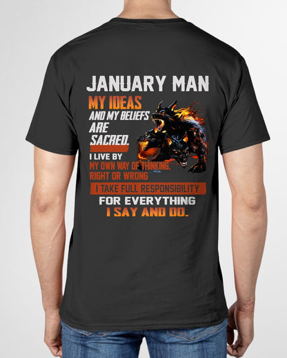 JANUARY - "I SAY AND DO" T-shirt For MAN - TRACY01 (SKU2607-50-01)