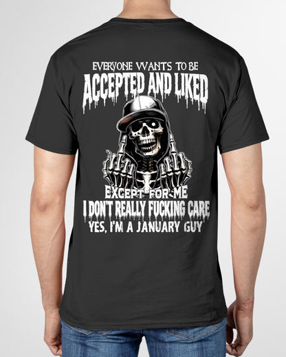JANUARY - "I DON'T REALLY FUCKING CARE" T-shirt For MAN - TRACY01 (SKU2606-268-01)