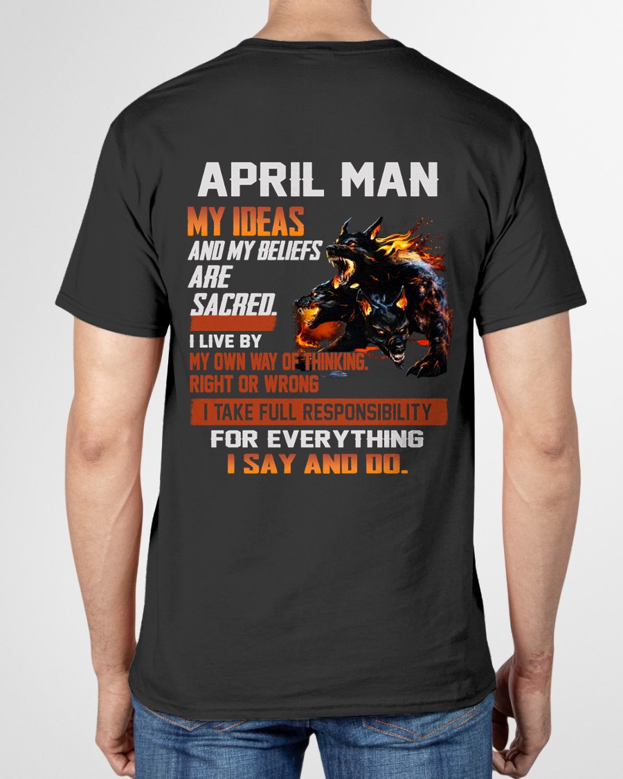 APRIL - "I SAY AND DO" T-shirt For MAN - TRACY04 (SKU2607-50-04)