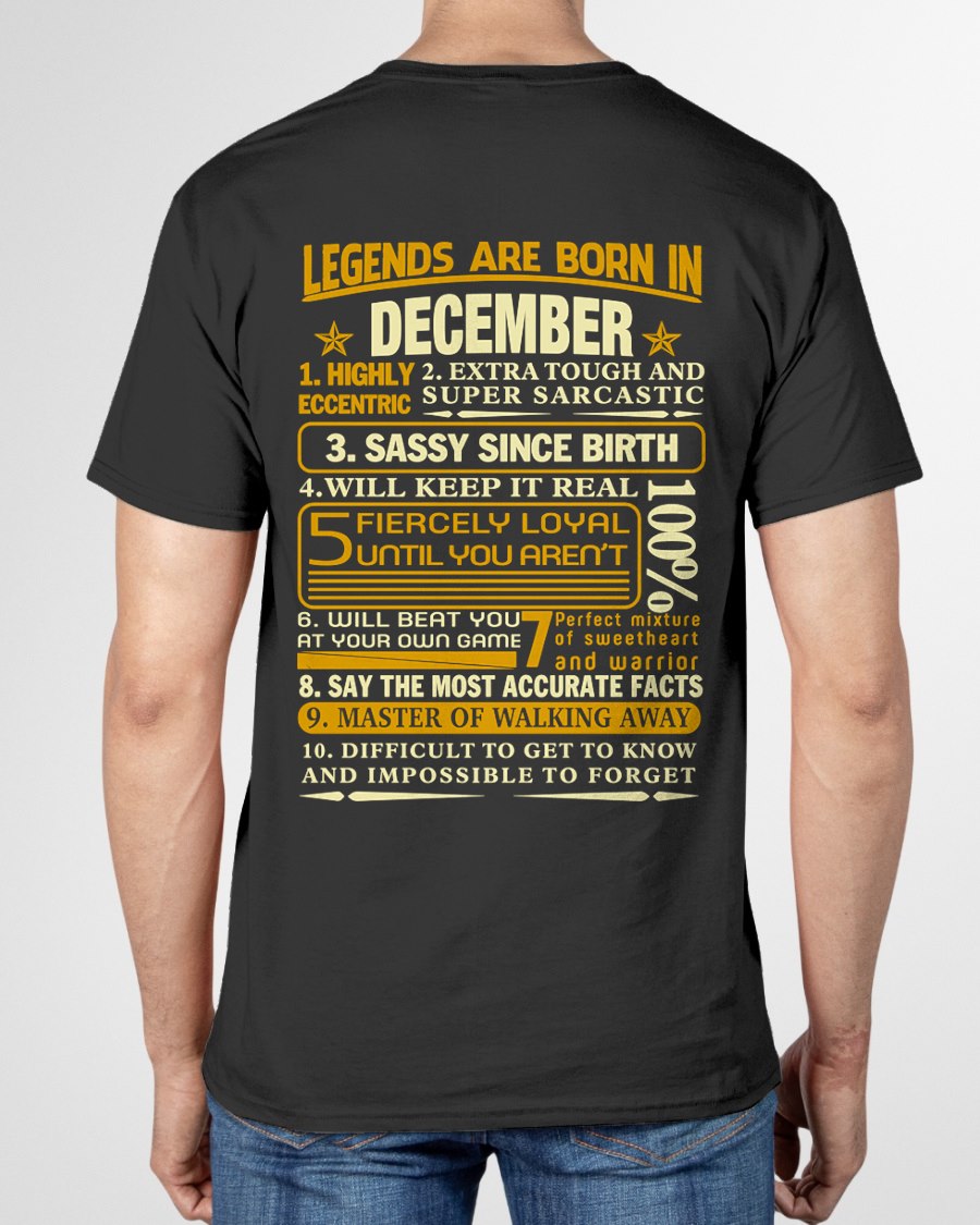 DECEMBER - LEGENDS ARE BORN IN DECEMBER For MAN - TRACY12 (SKU2605-242-12)