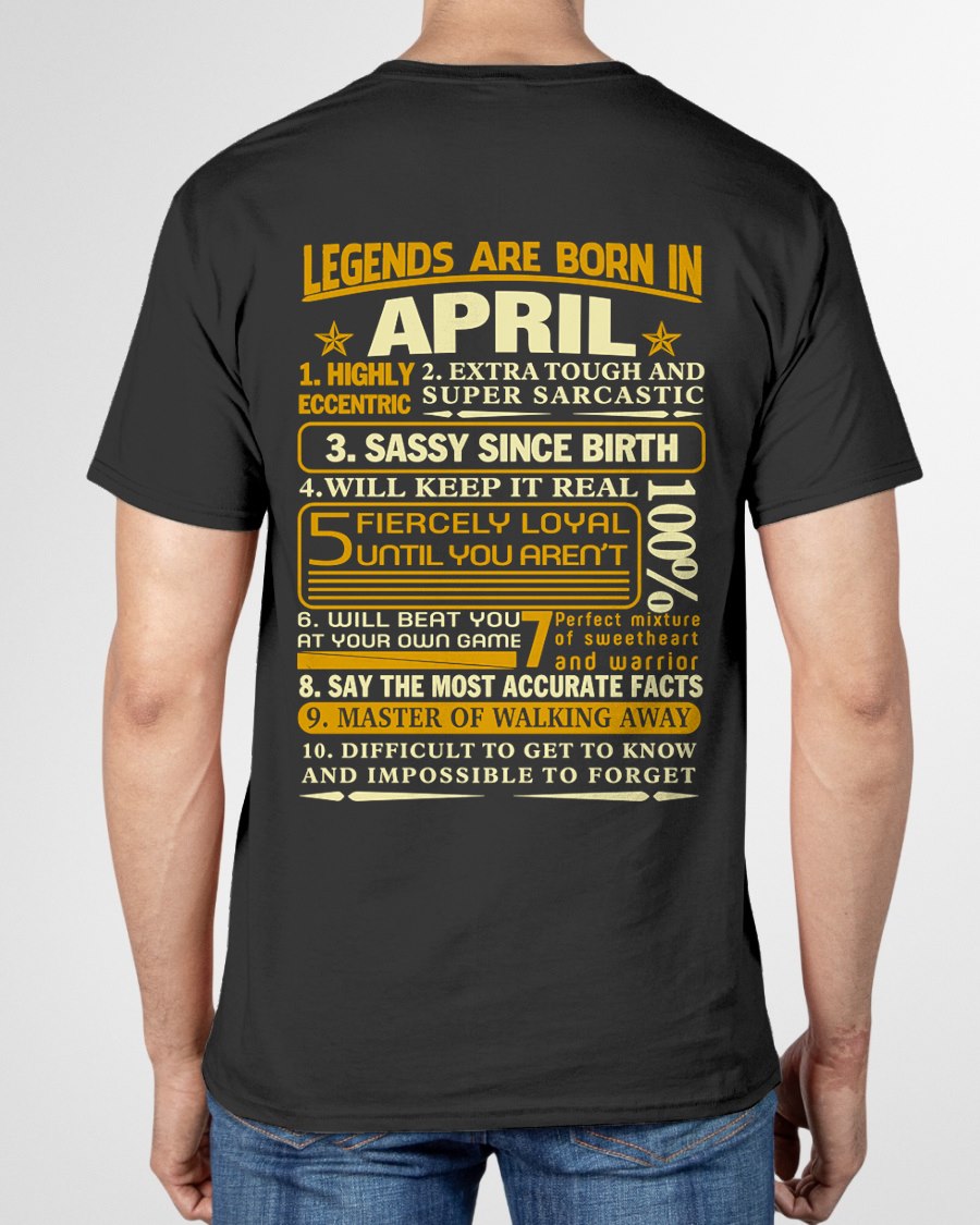 APRIL - LEGENDS ARE BORN IN APRIL For MAN - TRACY04 (SKU2605-242-04)