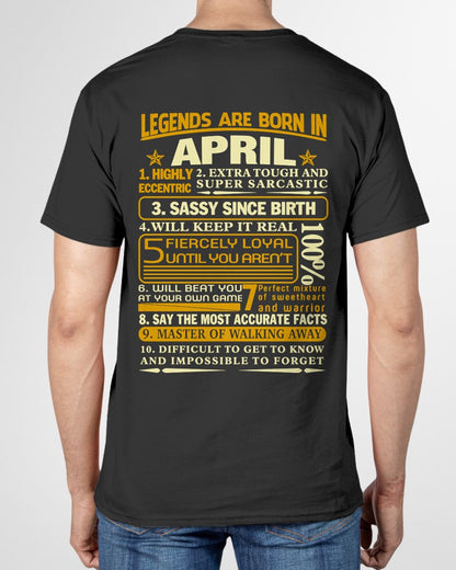 APRIL - LEGENDS ARE BORN IN APRIL For MAN - TRACY04 (SKU2605-242-04)