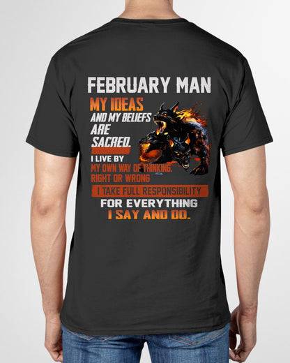 FEBRUARY - "I SAY AND DO" T-shirt For MAN - TRACY02 (SKU2607-50-02)