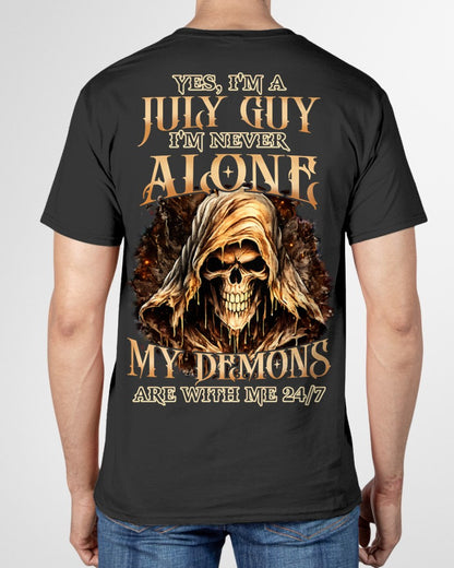 JULY - NEVER ALONE MY DEMONS ARE WITH ME T-Shirt For MAN - TRACY07 (SKU2606-159-07)