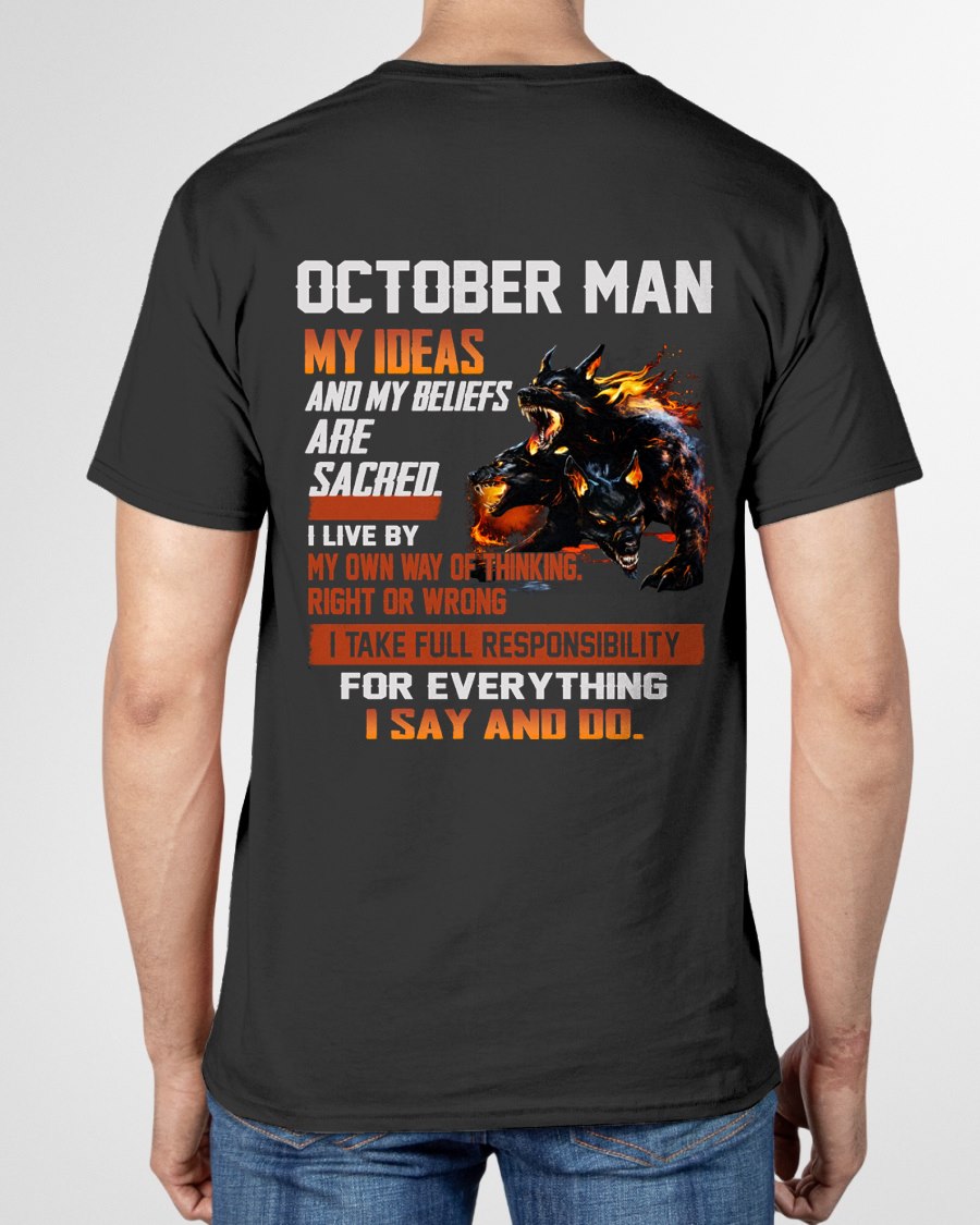 OCTOBER - "I SAY AND DO" T-shirt For MAN - TRACY10 (SKU2607-50-10)