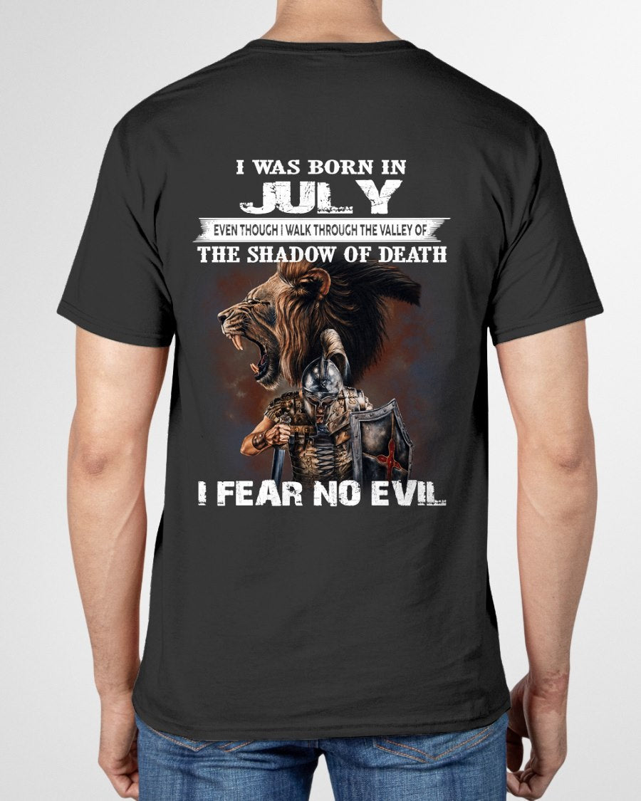 JULY - EVEN THOUGH I WALK THROUGH THE VALLEY T-Shirt For MAN - TRACY07 (SKU2606-168-07)