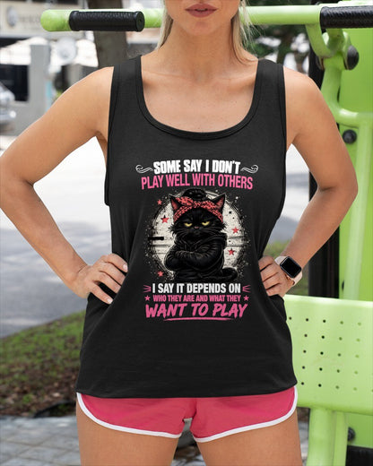 DEPENDS ON WANTS TO PLAY T-Shirt For WOMAN - TRACY00 (SKU2606-114-00)