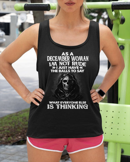 DECEMBER - I'M NOT RUDE T-Shirt For WOMAN - TRACY12 (SKU2605-430-12)