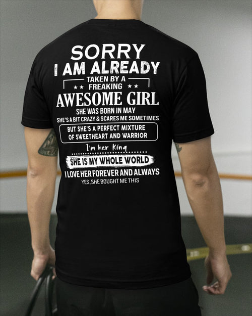 May - Awesome girl - Perfect gift for your boyfriend - (SKU04-86-05) - From Wife tracy05