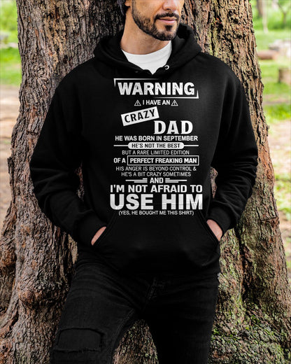 SEPTEMBER - PERFECT FREAKING MAN for Son/Daughter T-Shirt From DAD - TRACY09 (SKU2606-71-09)