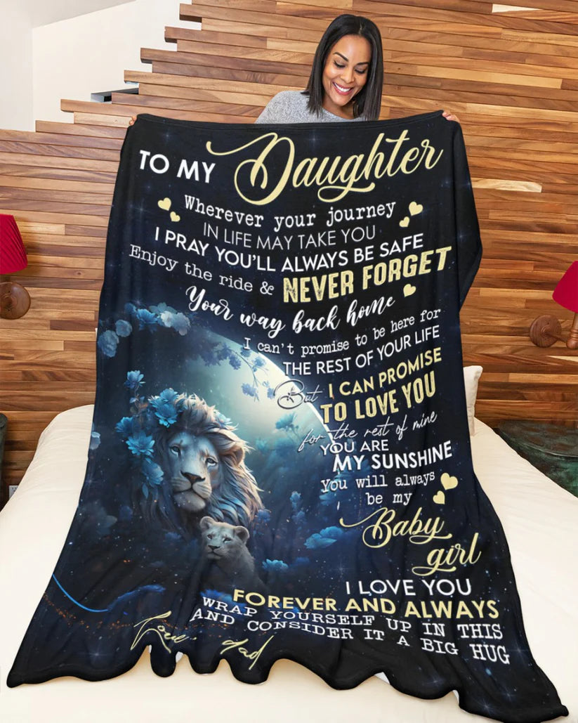 Perfect Blanket COMFORT & WARMTH - Blanket To Your DAUGHTER - From DAD (SKUB07-62)