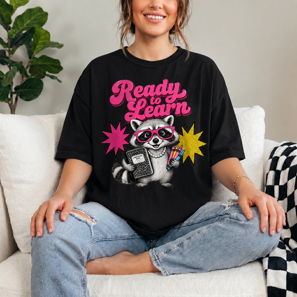 "WELCOME TO BACK TO SHOOL - READY TO LEARN" – T – SHIRT FOR WOMEN – tracy00