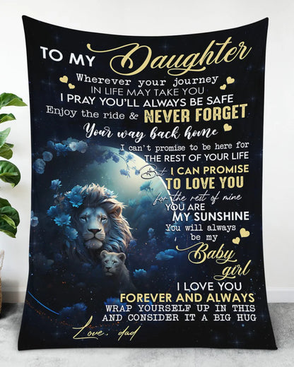 Perfect Blanket COMFORT & WARMTH - Blanket To Your DAUGHTER - From DAD (SKUB07-62)