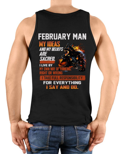 FEBRUARY - "I SAY AND DO" T-shirt For MAN - TRACY02 (SKU2607-50-02)