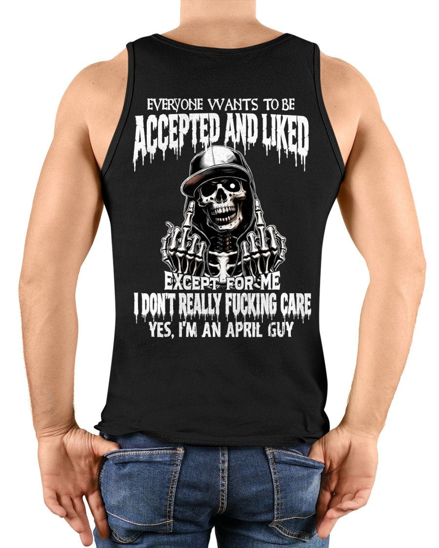 APRIL - "I DON'T REALLY FUCKING CARE" T-shirt For MAN - TRACY04 (SKU2606-268-04)