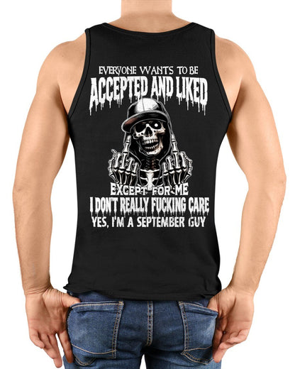 SEPTEMBER - "I DON'T REALLY FUCKING CARE" T-shirt For MAN - TRACY09 (SKU2606-268-09)