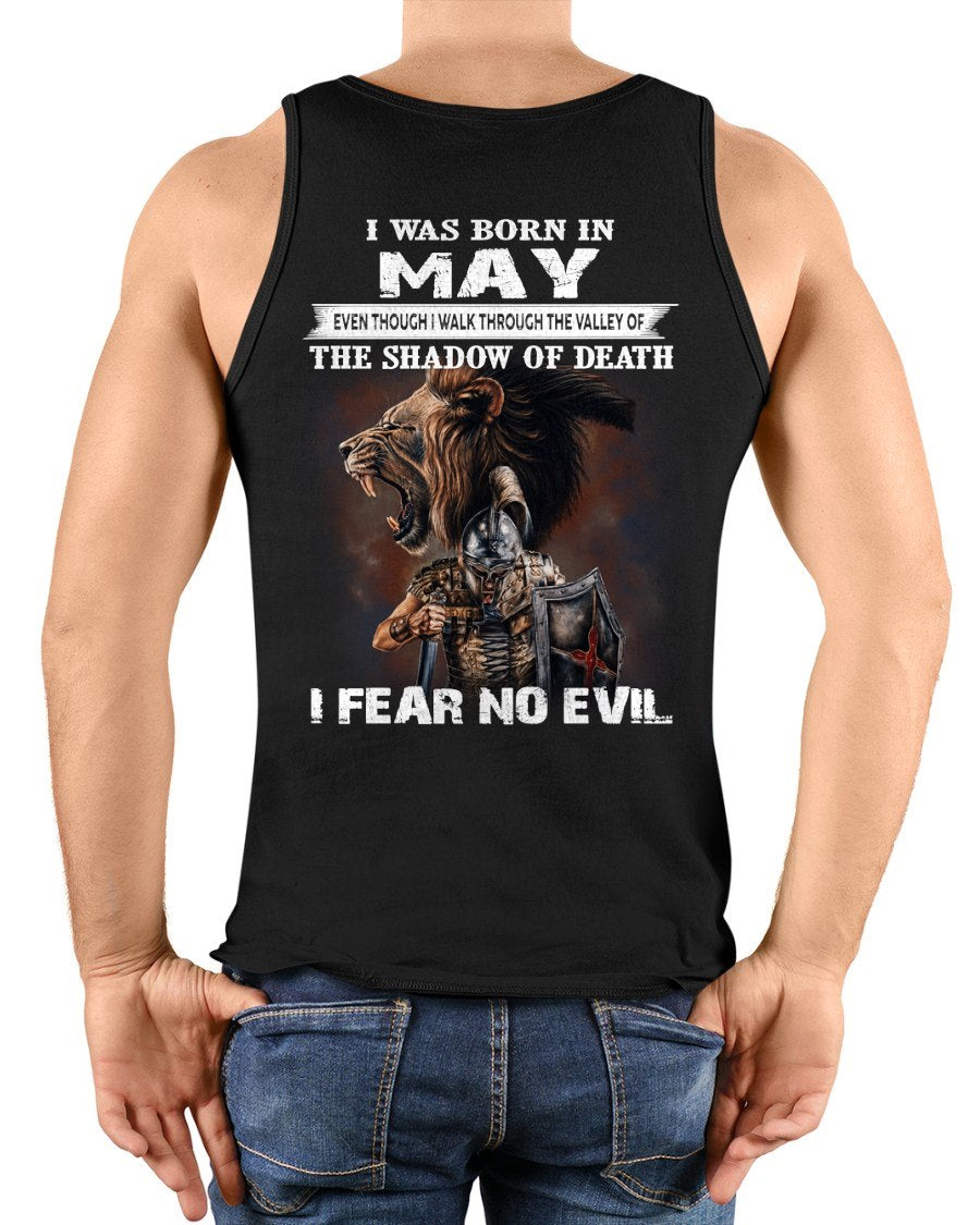 MAY - EVEN THOUGH I WALK THROUGH THE VALLEY T-Shirt For MAN - TRACY05 (SKU2606-168-05)