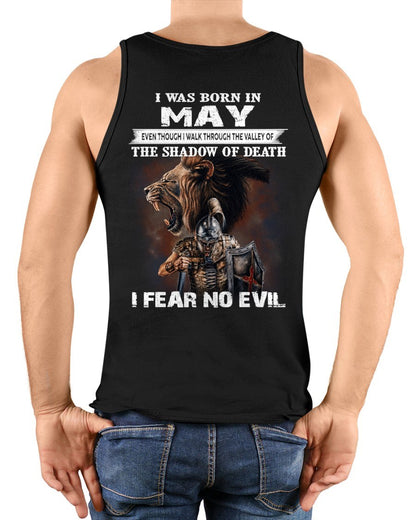 MAY - EVEN THOUGH I WALK THROUGH THE VALLEY T-Shirt For MAN - TRACY05 (SKU2606-168-05)