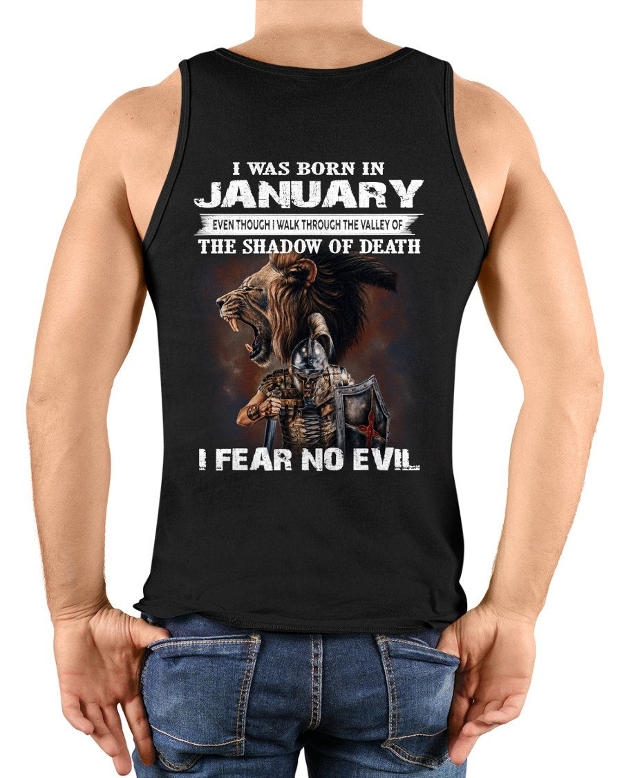 JANUARY - EVEN THOUGH I WALK THROUGH THE VALLEY T-Shirt For MAN - TRACY01 (SKU2606-168-01)