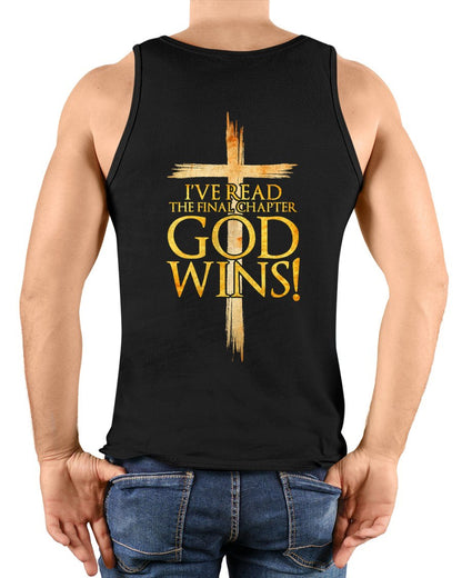 I've Read The Final Chapter God Wins Christian Faith Cross T-Shirt For MAN - TRACY00 (SKU-TRAN-180503)
