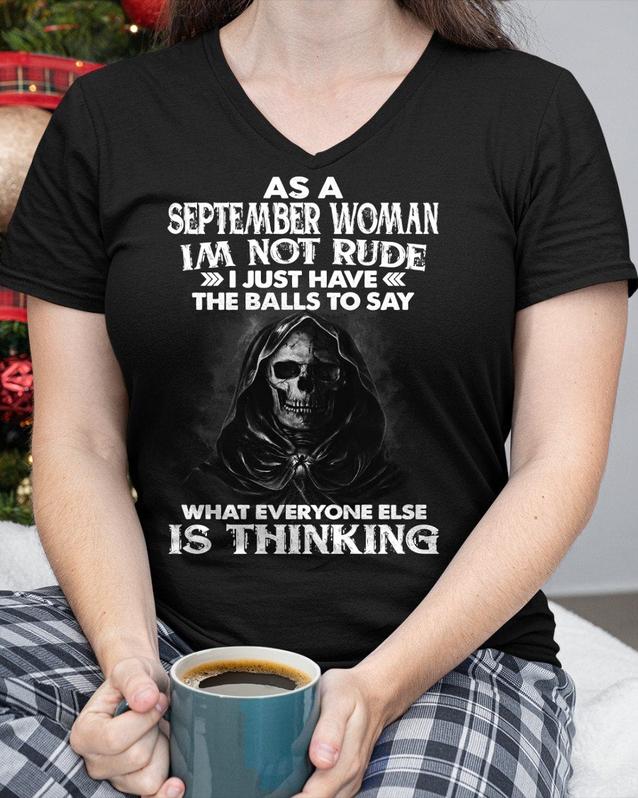 SEPTEMBER - I'M NOT RUDE T-Shirt For WOMAN - TRACY09 (SKU2605-430-09)